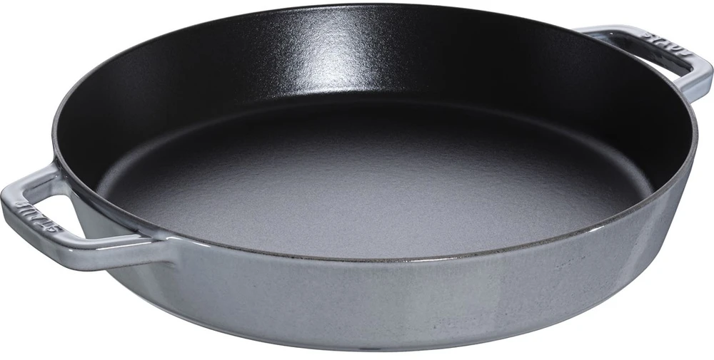 STAUB Ketaus keptuvė su dviem rankenomis, 34 cm, grafitas