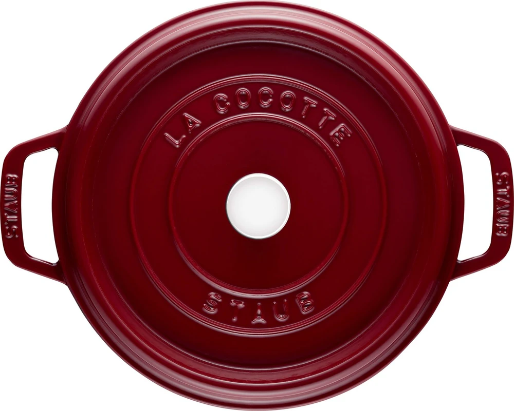 STAUB LA COCOTTE apvalus ketaus puodas 6,7 l, kaštoninis