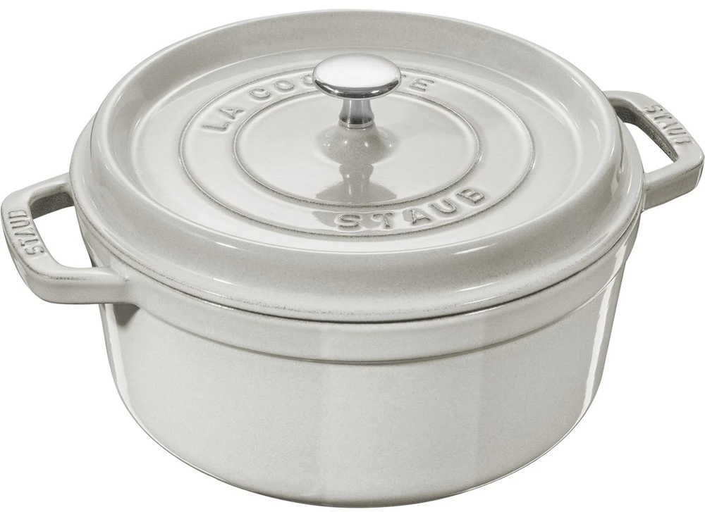 Staub La Cocotte Apvalus ketaus puodas, 2,2 l, pilkos spalvos