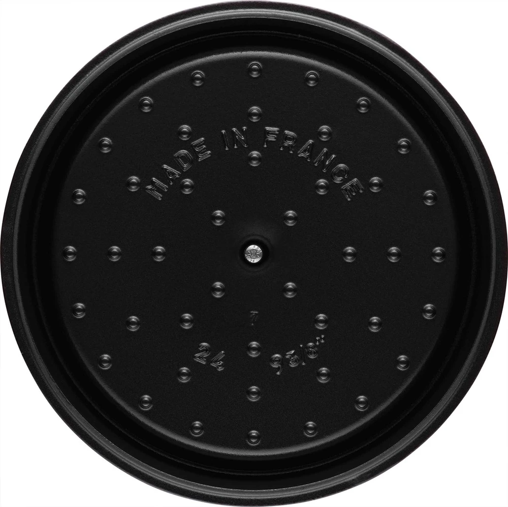 STAUB LA COCOTTE apvalus ketaus puodas, 3,85 l, bordo spalvos
