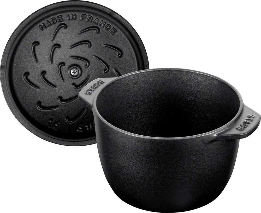 STAUB LA COCOTTE Mały garnek apvalus 16 cm, juoda