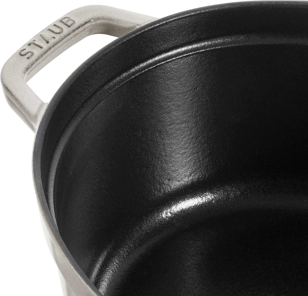 Ovalus ketaus puodas STAUB, 3,2 l spalva: balta