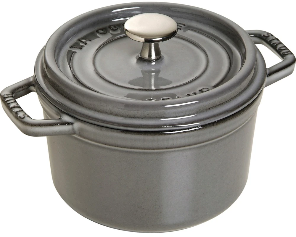 STAUB LA COCOTTE Puodas żeliwny apvalus 1.2 ltr, grafito