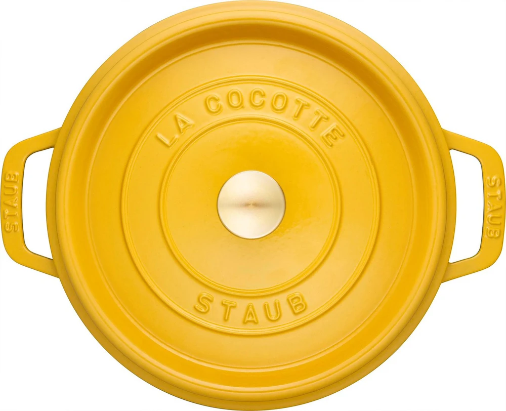 STAUB LA COCOTTE Puodas żeliwny apvalus 6.7 ltr cytrynowy