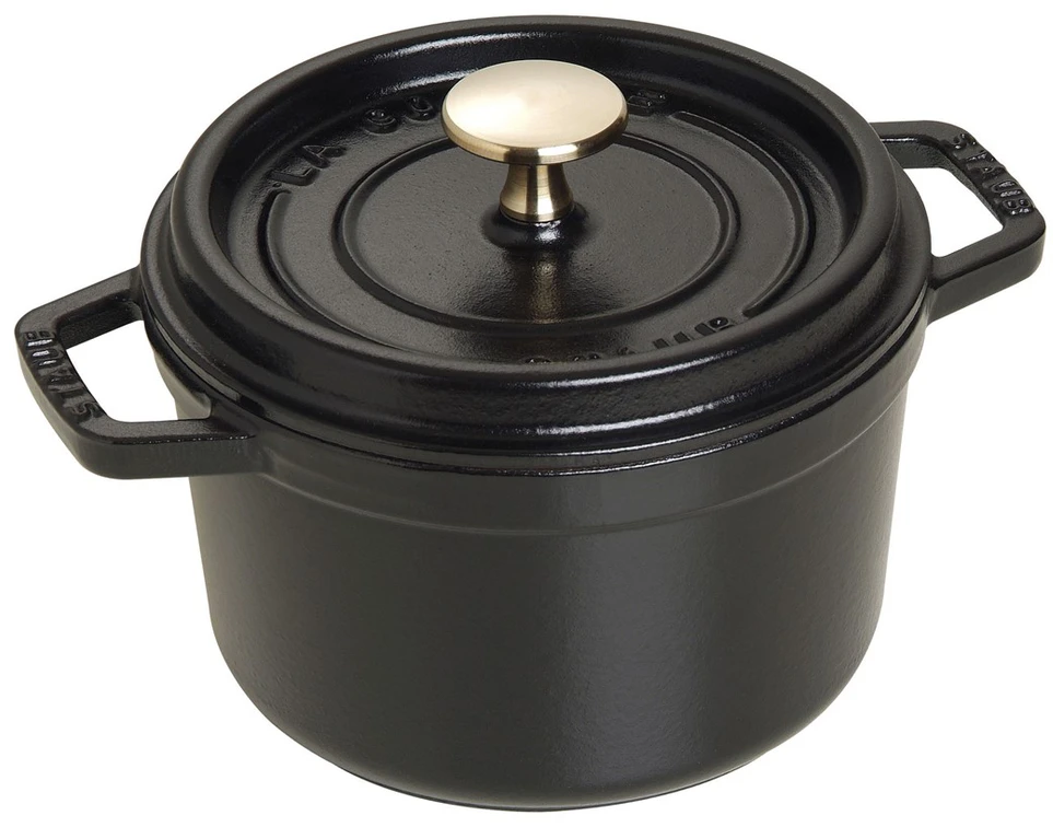 STAUB LA COCOTTE Puodas żeliwny apvalus 1.2 ltr, juoda