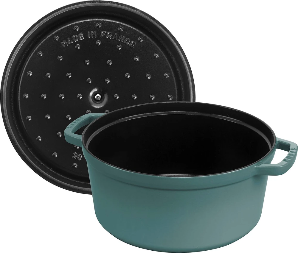 STAUB LA COCOTTE Puodas żeliwny apvalus 3.7 ltr eukaliptusowy