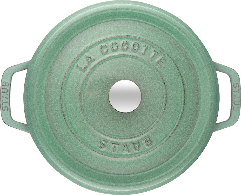 STAUB LA COCOTTE apvalus ketaus puodas 1,7 l mėtinis