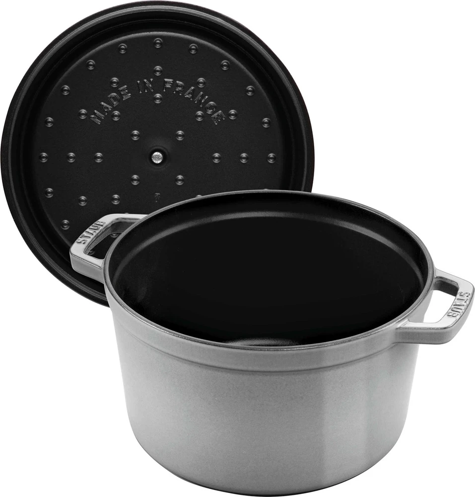 STAUB LA COCOTTE Puodas żeliwny apvalus aukštas 4.8 ltr, grafito