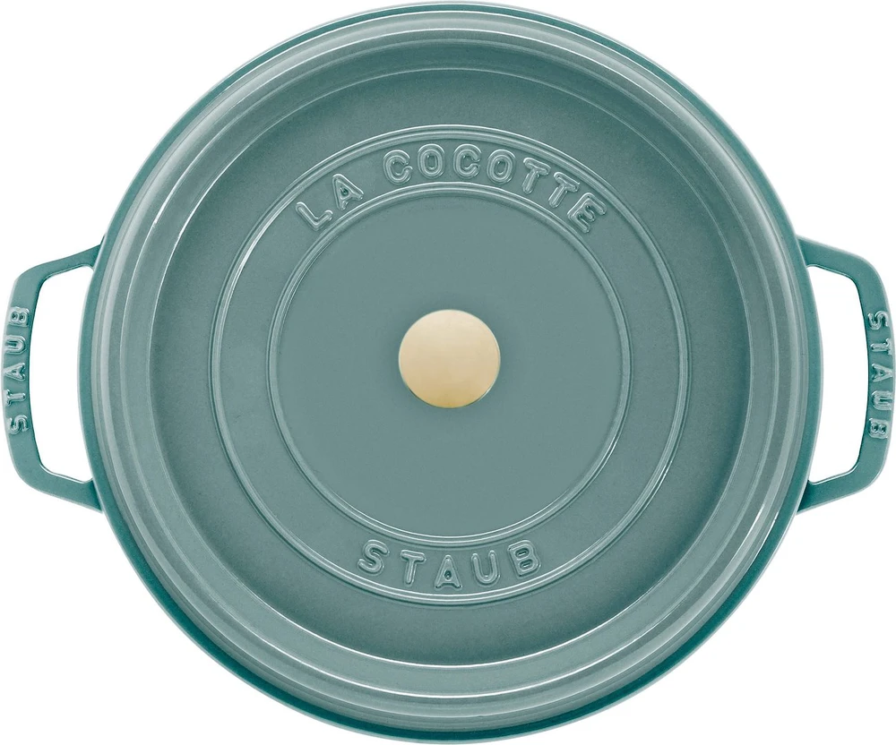 STAUB LA COCOTTE Puodas żeliwny apvalus 3.7 ltr eukaliptusowy