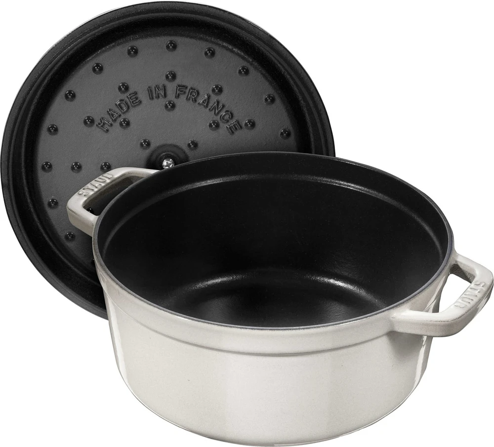 Apvalus ketus puodas Zwilling STAUB 1,7 L, 18 cm, kreminės spalvos