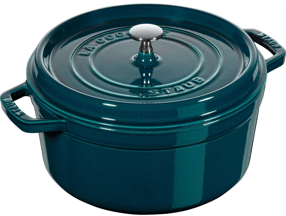 STAUB LA COCOTTE Puodas żeliwny apvalus 6.7 ltr jūros spalvos