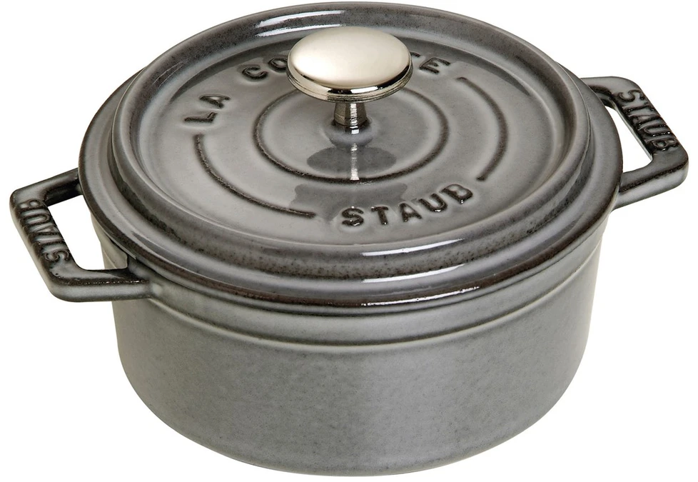 Staub La Cocotte Apvalus ketaus puodas 400 ml, pilkas
