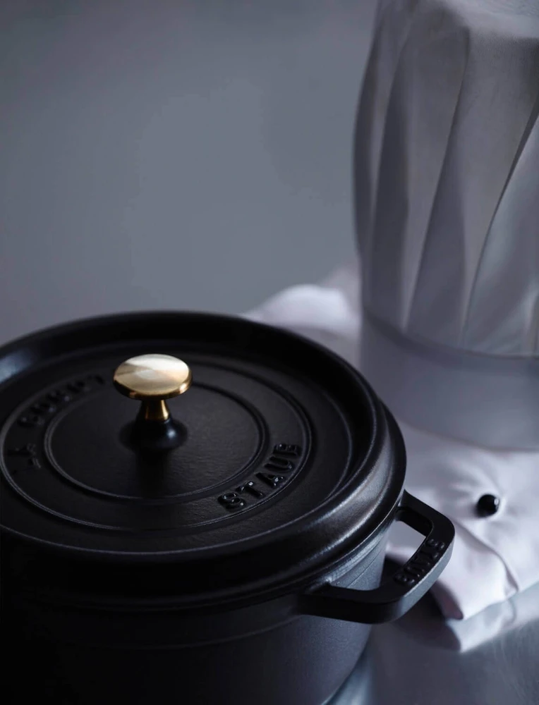 STAUB kepimo indas Round Cocotte, 28 cm, Juodas