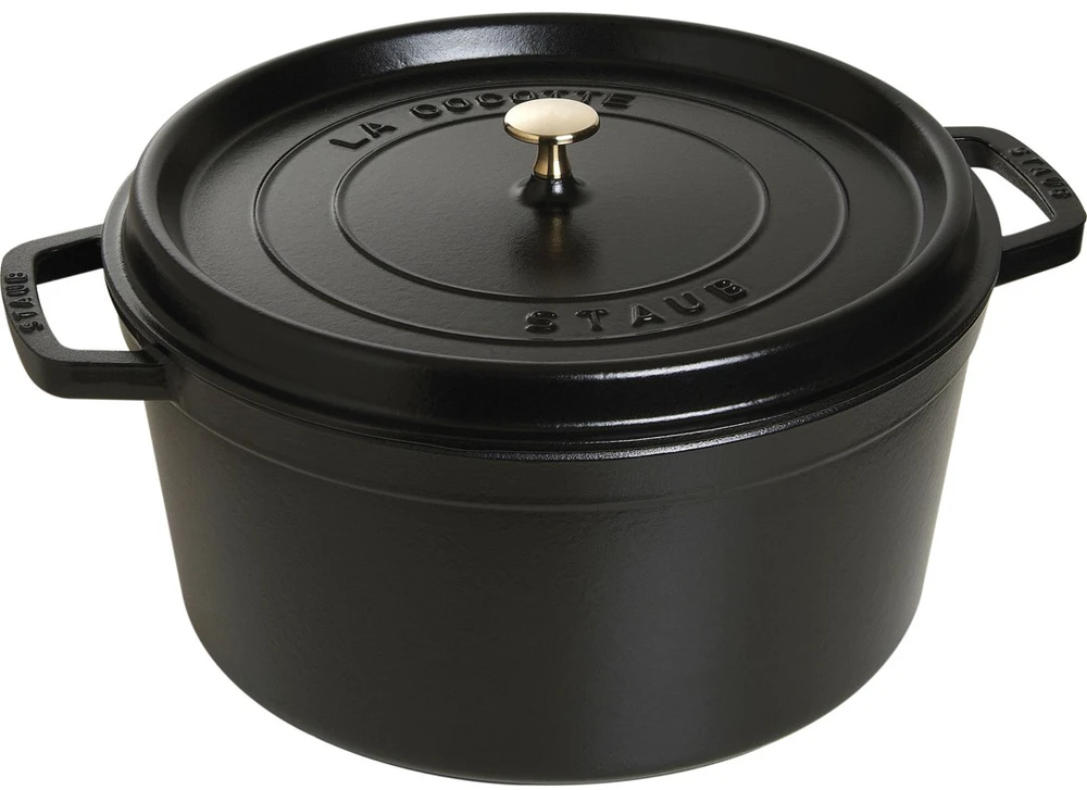 STAUB LA COCOTTE Puodas żeliwny apvalus 12.6 ltr, juoda