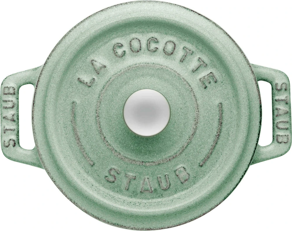 Staub Mini Cocotte mini apvalus ketaus puodas 250 ml, mėtų