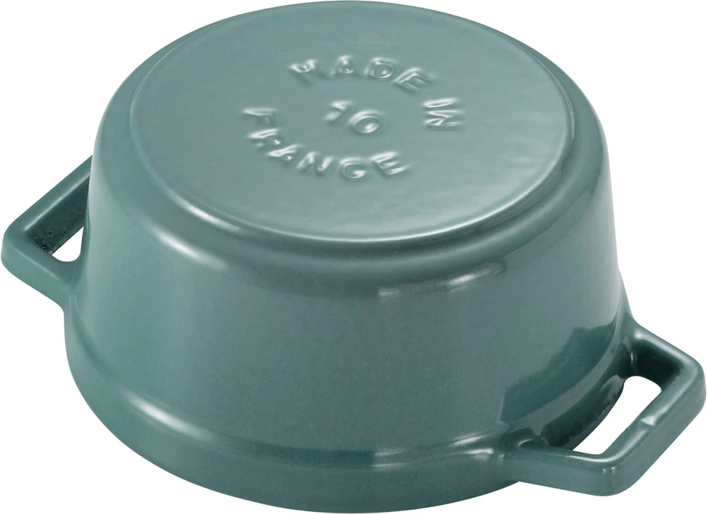 ST2 STAUB MINI COCOTTE Mini ketaus puodas, apvalus 250 ml, eukalipto spalvos