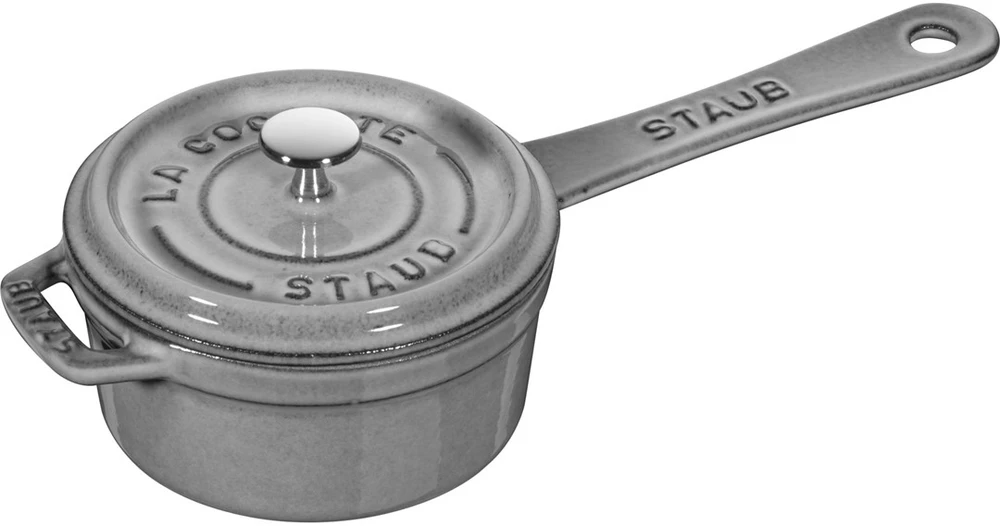 STAUB Mini ketaus puodas 250 ml, grafitas