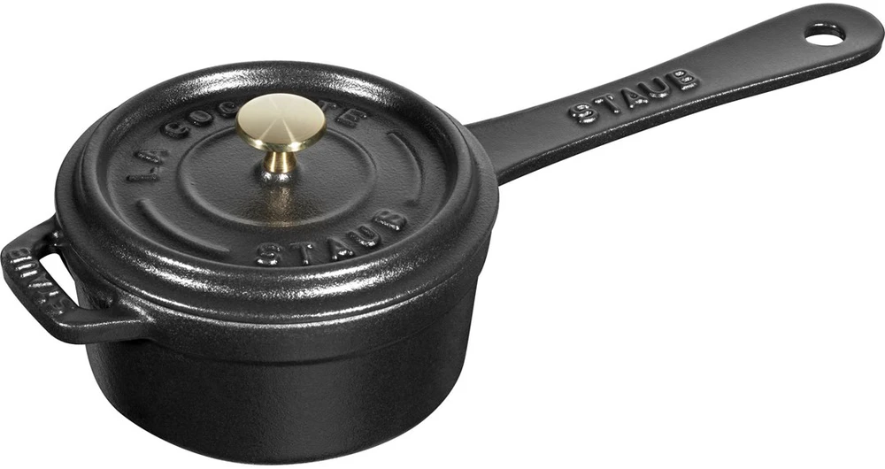 STAUB Mini ketaus puodas 250 ml, juodas