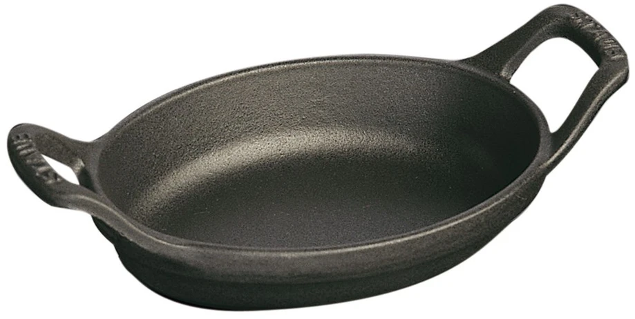 STAUB Ovalus mini kepimo ir gratino indas 250 ml, juodas