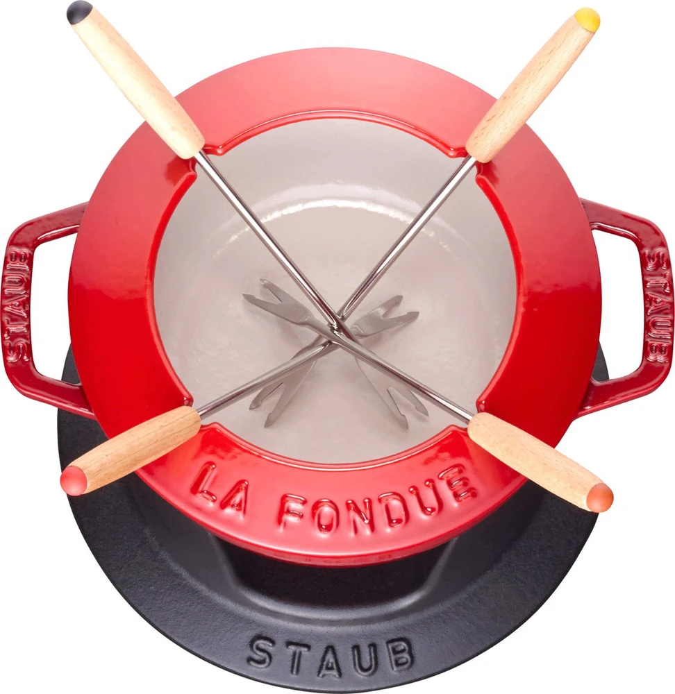STAUB Rinkinys do fondue 16 cm, raudona