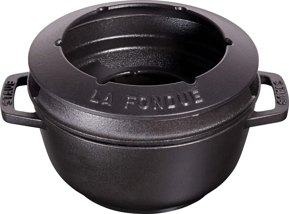 STAUB Rinkinys do fondue 18 cm, juoda