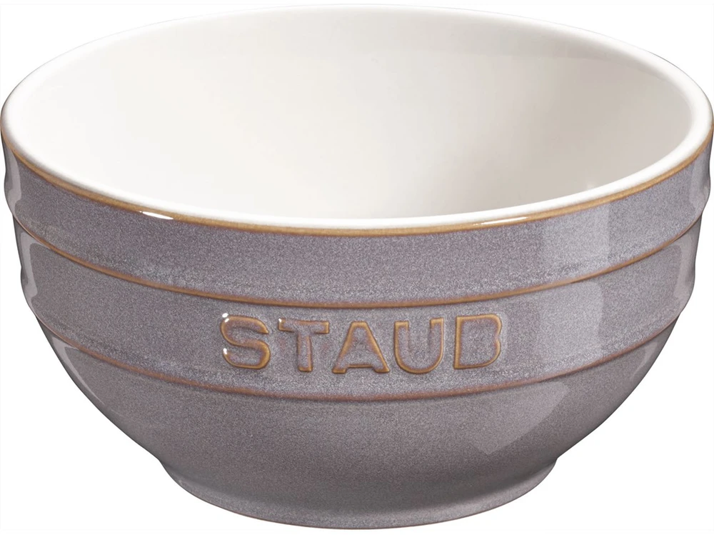 STAUB serviravimo dubuo, apvalus, 14 cm, antikvarinė pilka