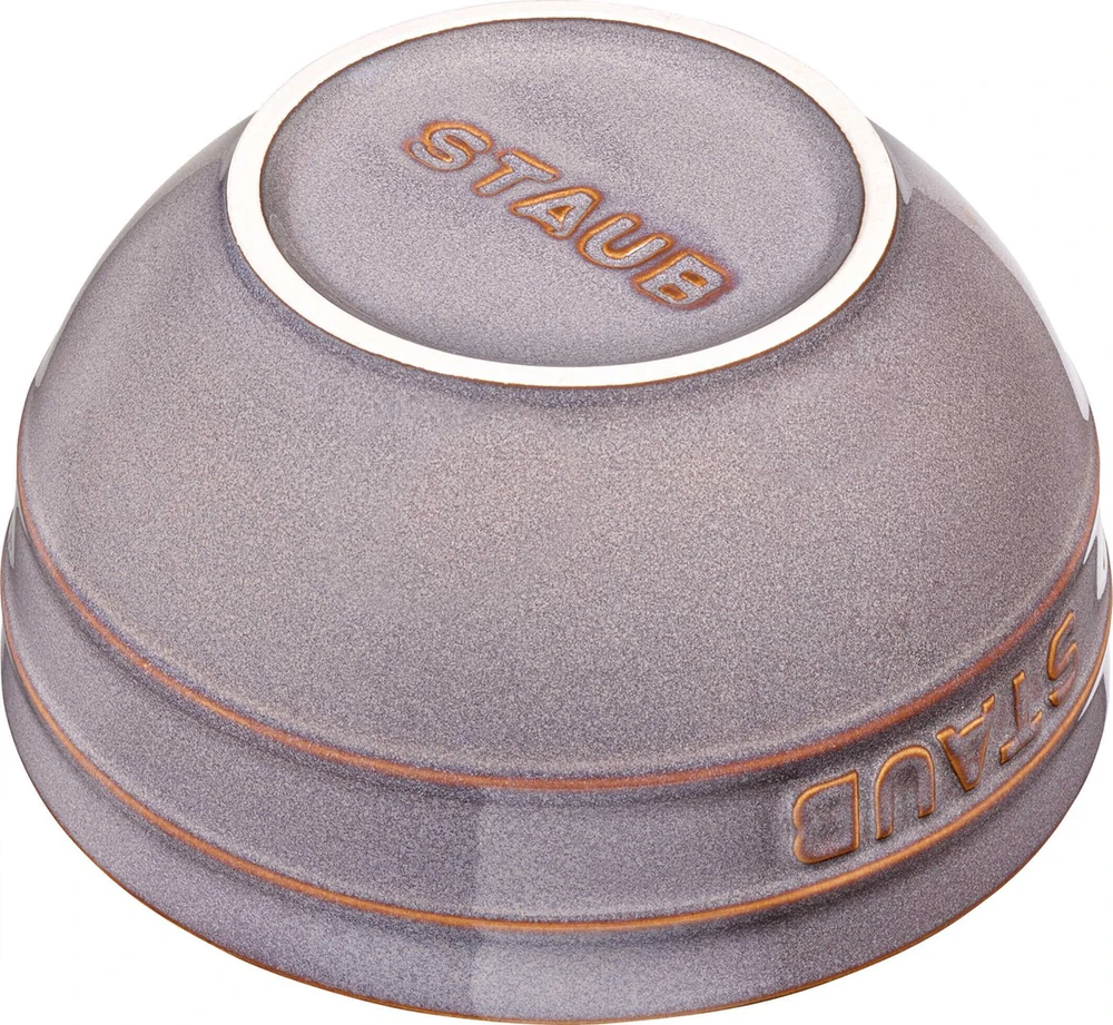 STAUB serviravimo dubuo, apvalus, 14 cm, antikvarinė pilka