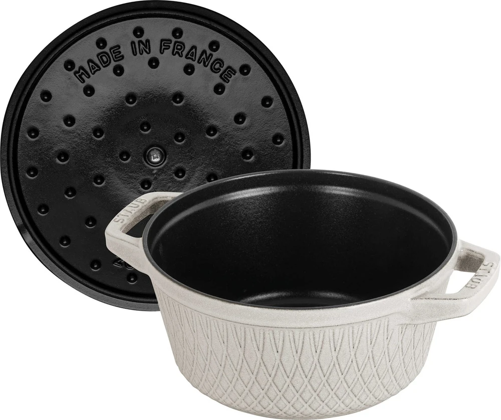 STAUB SPECIAL COCOTTE apvalus ketaus puodas 2,3 l, triufelių formos