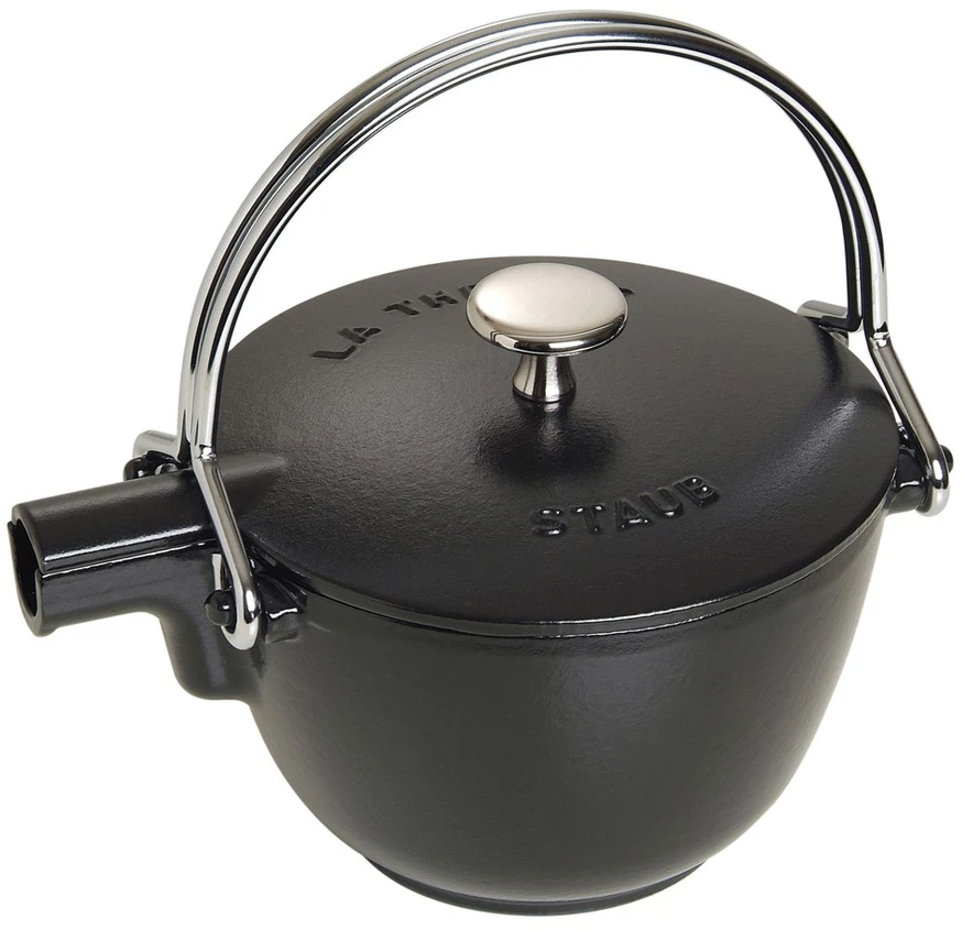 Staub ketaus arbatinukas su metaline rankena