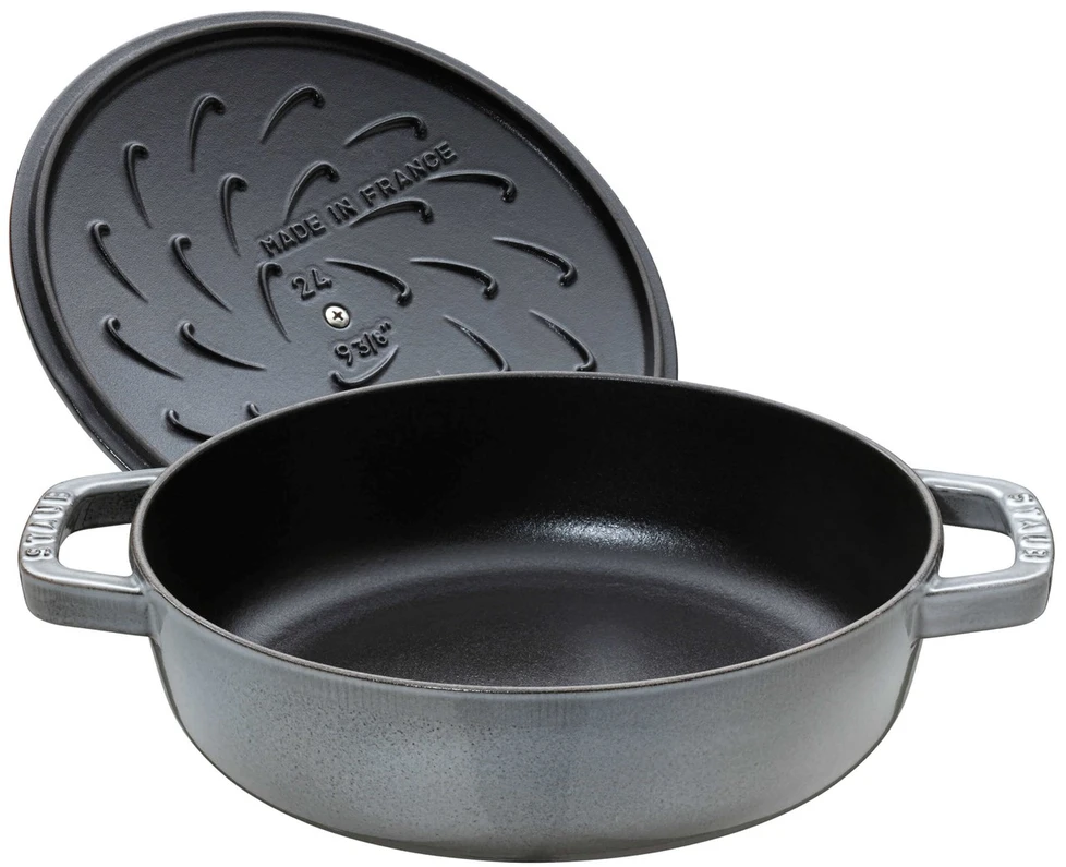 STAUB 40511-470-0 gili keptuvė su dangčiu - grafito spalvos, 28 cm