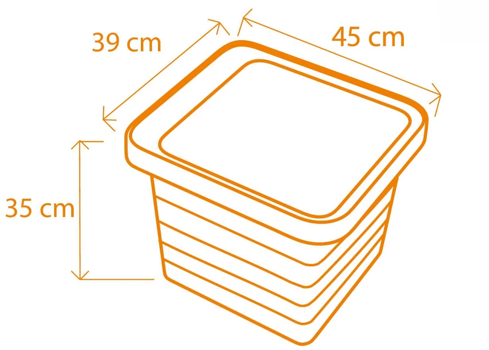 ‎Plastia URBALIVE BERBERIS UNO savaime laistomas vazonas 45 x 39 cm, rutulinis
