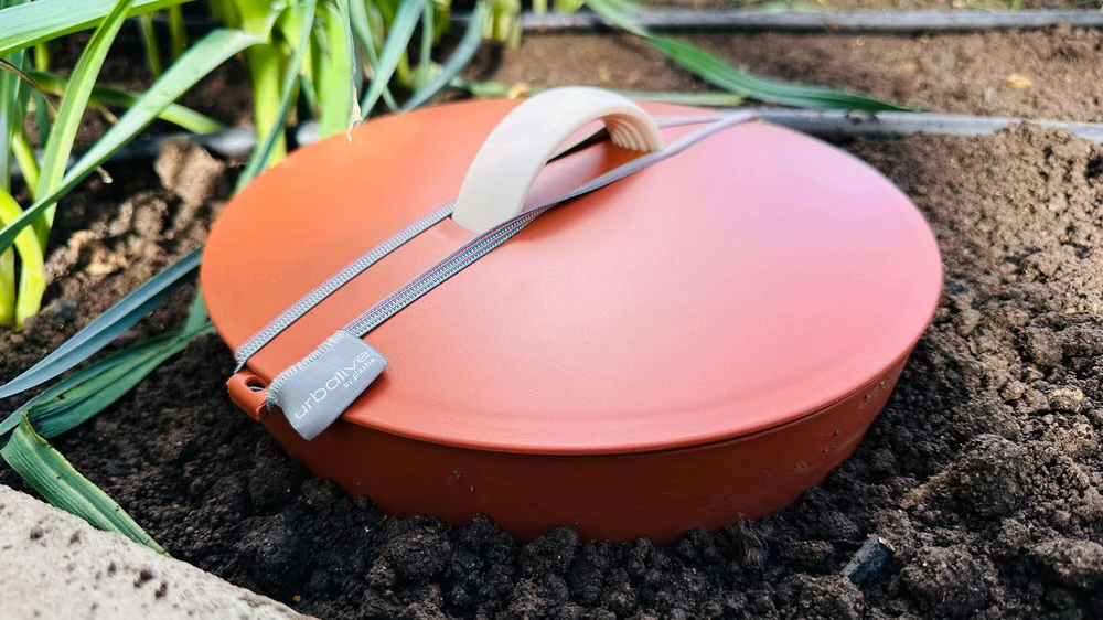URBALIVE požeminė kompostinė 26,5 cm, cinamono spalvos