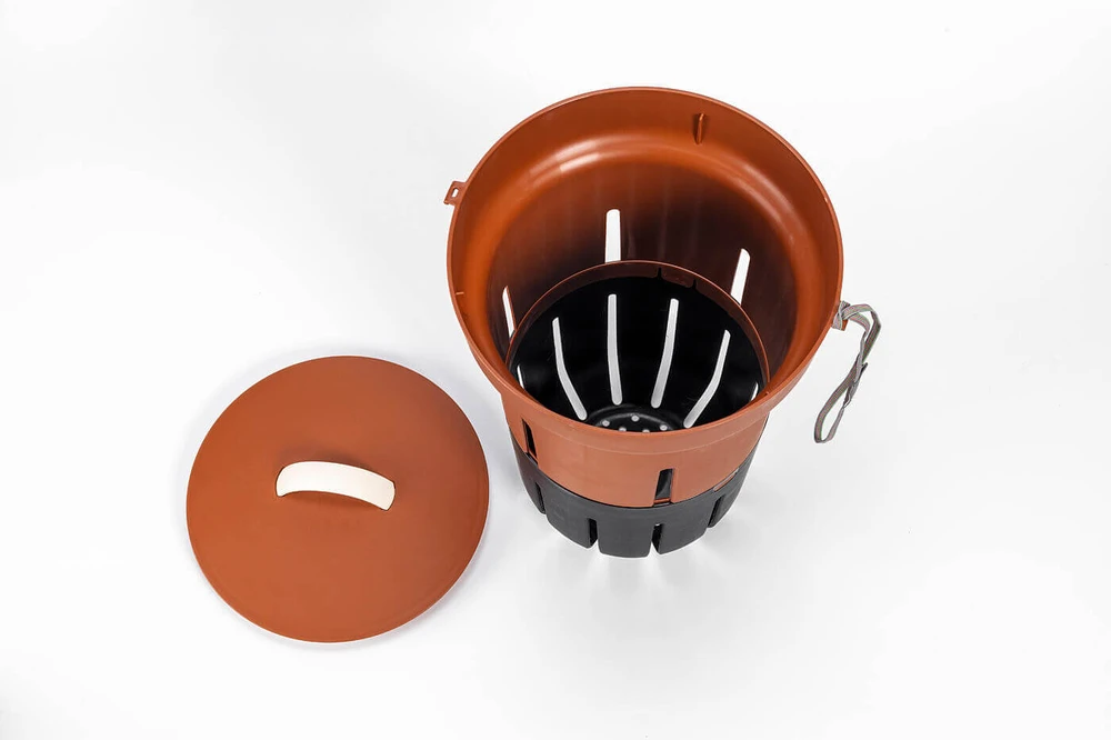 URBALIVE požeminė kompostinė 26,5 cm, cinamono spalvos