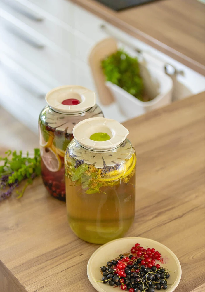 URBALIVE fermentacijos dangtis 13,5 cm, žalias