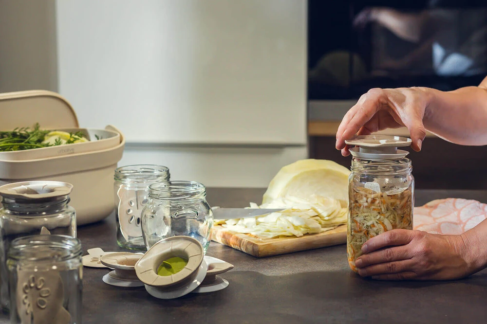 URBALIVE 11 cm fermentacijos dangčių rinkinys (4 vnt.)