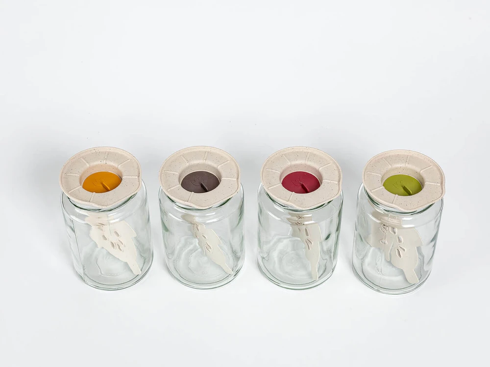 URBALIVE 11 cm fermentacijos dangčių rinkinys (4 vnt.)