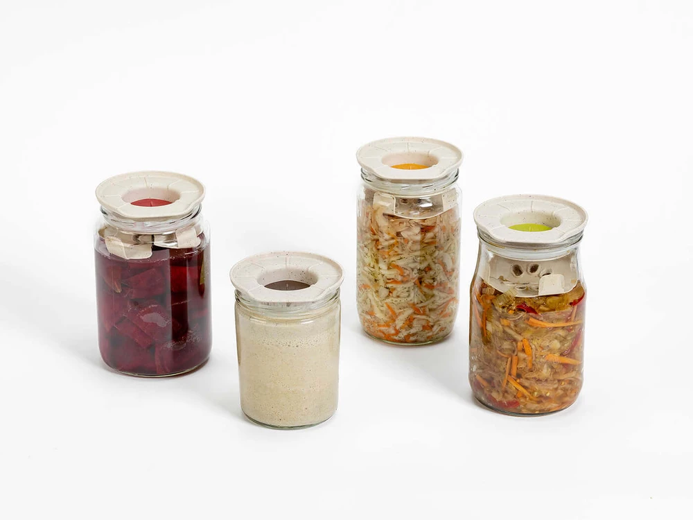 URBALIVE 11 cm fermentacijos dangčių rinkinys (4 vnt.)