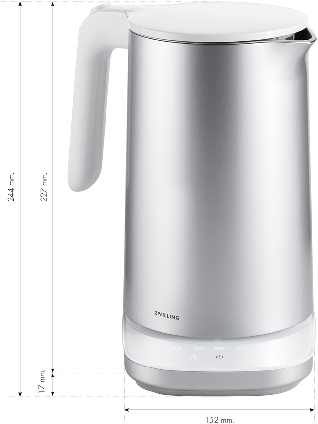 ZWILLING PRO elektrinis virdulys 1.5 L 1850 W, Sidabrinis