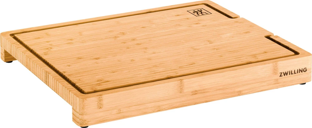 Zwilling - BBQ+ pjaustymo lentelė su padėklu - nerūdijančio plieno - 39 cm x 30 cm - bambuko