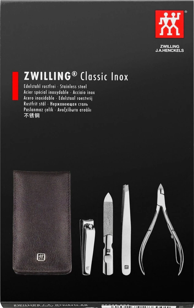 Zwilling CLASSIC INOX Neats odinis dėklas, juodas, 4 vnt.