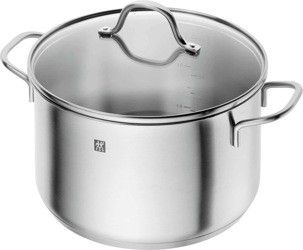 ZWILLING Flow virtuvės puodų rinkinys, 5 dalių, 18/10 nerūdijantis plienas
