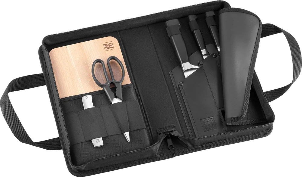 ZWILLING FOUR STAR 3 peilių rinkinys kelioniniame krepšyje