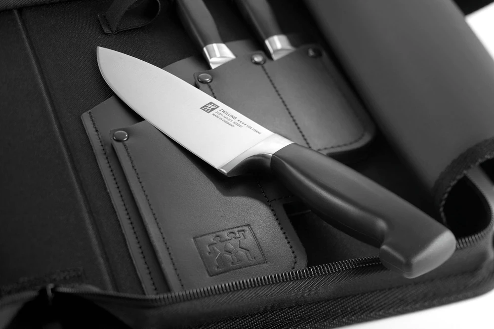 ZWILLING FOUR STAR 3 peilių rinkinys kelioniniame krepšyje