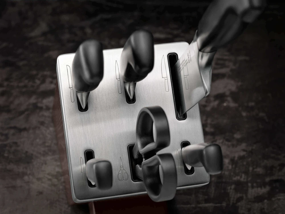 ZWILLING FOUR STAR 7 dalių tamsaus uosinio peilių rinkinys su KIS technologija