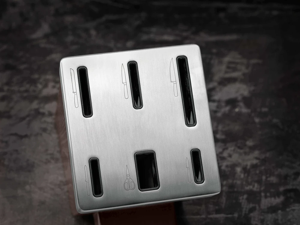 ZWILLING FOUR STAR 7 dalių tamsaus uosinio peilių rinkinys su KIS technologija