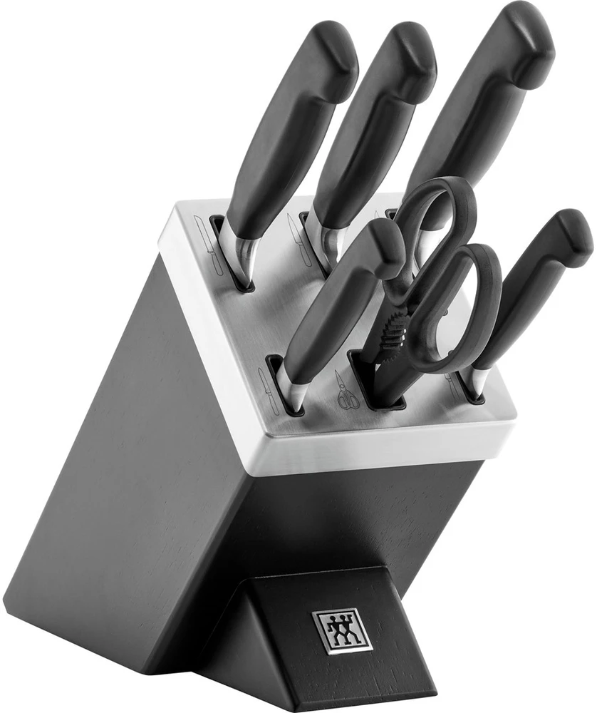 Peilių rinkinys ZWILLING FOUR STAR 35145-007-0, juodos spalvos (7 vnt.)
