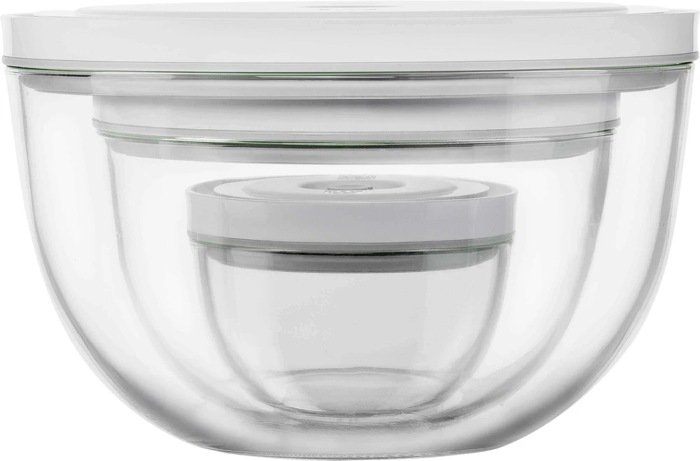 ZWILLING FRESH & SAVE 3 stiklinių vakuuminių dubenėlių su dangteliu rinkinys