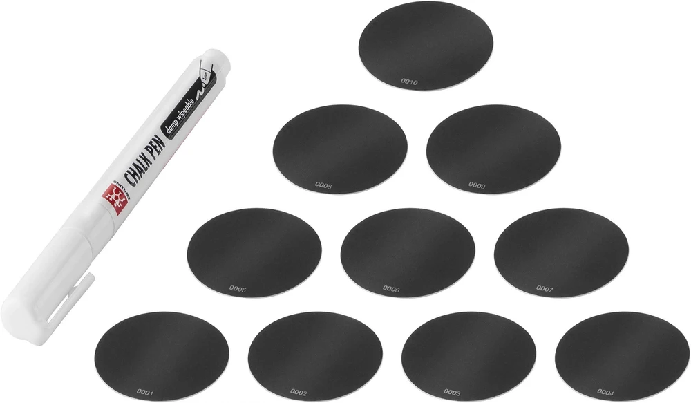 Dėklas ZWILLING FRESH & SAVE CUBE 10 lipdukų rinkinys + žymeklis