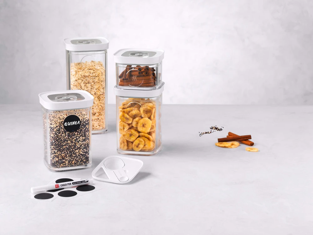 ZWILLING 1025971 Rectangular Container 2.445 L Transparent, Baltas 6 pc(s)