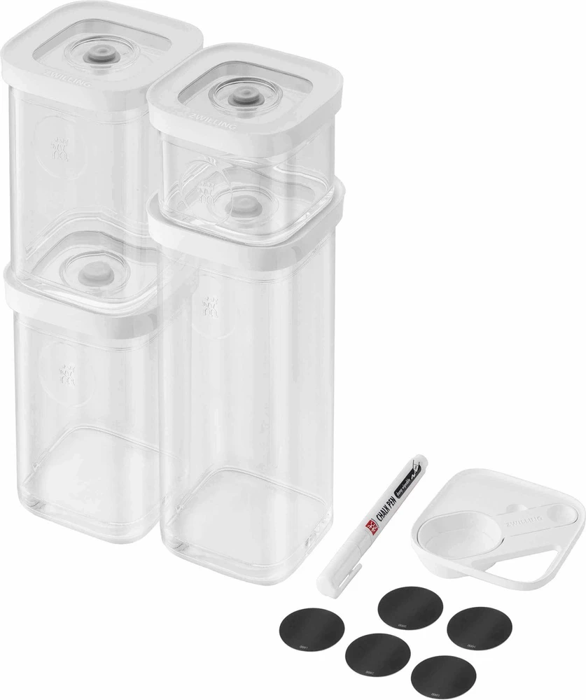 ZWILLING 1025971 Rectangular Container 2.445 L Transparent, Baltas 6 pc(s)